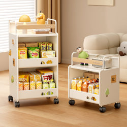 Durable Trolley Snack Storage Rack Mobile Floor-Standing Bedroom Baby Home Living Room Kitchen Multi-Layer Storage Shelf Durable Trolley Snack Storage Rack Mobile Floor-Standing Bedroom Baby Home Living Room Kitchen Multi-Layer Storage Shelf