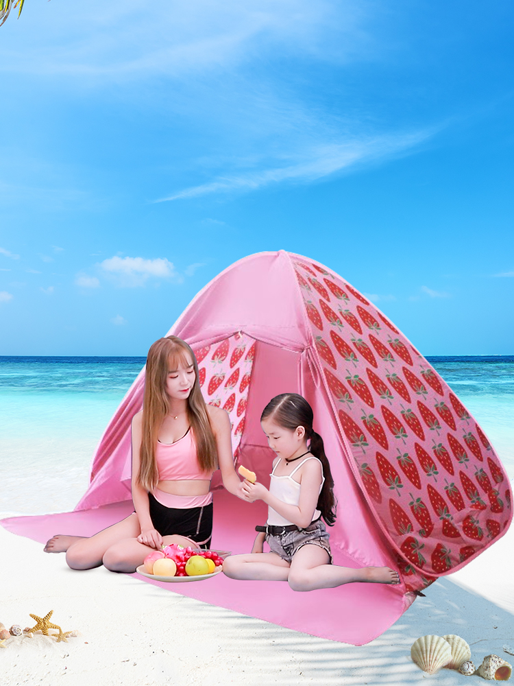 自動展開機能付きビーチテント 自動展開機能付きビーチテント