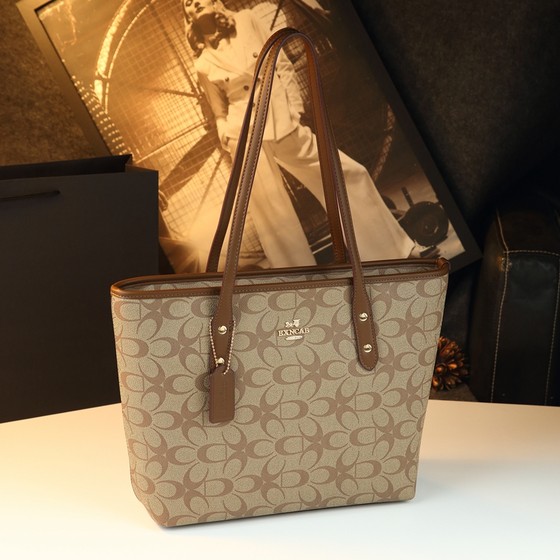 Brand genuine leather shopping bag women's big bag 2025 new one-shoulder large capacity tote bag class commuting bag Brand genuine leather shopping bag women's big bag 2025 new one-shoulder large capacity tote bag class commuting bag