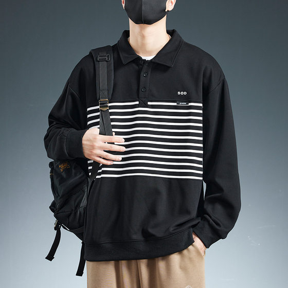 Trendy and personalized season new POLO shirt sweatshirt men's lapel long-sleeved T-shirt trendy brand inner bottom shirt trendy men's clothing
Trendy and personalized season new POLO shirt sweatshirt men's lapel long-sleeved T-shirt trendy brand inner bottom shirt trendy men's clothing
