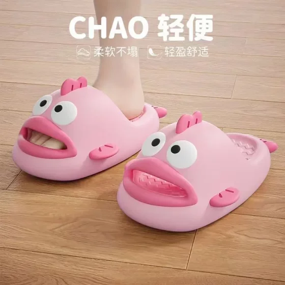 New big mouth fish slippers for women in summer wear home flip flops in the bathroom cute bag-toe sandals
New big mouth fish slippers for women in summer wear home flip flops in the bathroom cute bag-toe sandals