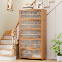 Shoe cabinet large-capacity shoe rack k wood storage artifact dust-proof indoor bamboo doorway home outside door corridor balcony floor Shoe cabinet large-capacity shoe rack k wood storage artifact dust-proof indoor bamboo doorway home outside door corridor balcony floor