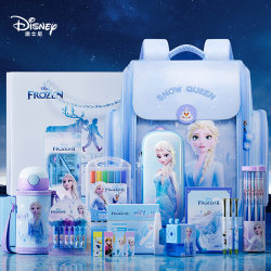 Disney Elsa Princess School Bag Stationery Gift Box Set for Girls in Grades 1-4, Elementary School Students, Children's Backpack, Kindergarten Back-To-School Gift Pack, Electric Set Box Disney Elsa Princess School Bag Stationery Gift Box Set for Girls in Grades 1-4, Elementary School Students, Children's Backpack, Kindergarten Back-To-School Gift Pack, Electric Set Box