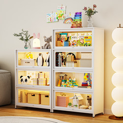 Three-Arrow Bookcase, Children's Bookshelf, Floor-Standing Home Living Room Dust-Proof Glass Door Display Cabinet, Storage Cabinet, Organizer Cabinet Three-Arrow Bookcase, Children's Bookshelf, Floor-Standing Home Living Room Dust-Proof Glass Door Display Cabinet, Storage Cabinet, Organizer Cabinet