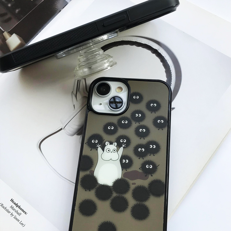 Moomin Cartoon New With Socket Grip Stand 15, 14, 13, 12 iPhone Case