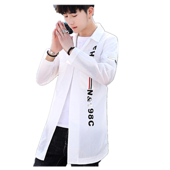 Student handsome sunscreen clothes windbreaker mid-length fashion
 Student handsome sunscreen clothes windbreaker mid-length fashion