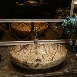 Ceramic Countertop Basin Bathroom Household Wash Basin Single Basin Marble Pattern Wash Basin Balcony Deepened Splash-Proof Pool Ceramic Countertop Basin Bathroom Household Wash Basin Single Basin Marble Pattern Wash Basin Balcony Deepened Splash-Proof Pool