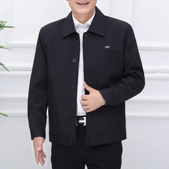 New spring and autumn middle-aged and elderly men's jacket jacket with collar buttons for men's daddy jacket men's jacket
New spring and autumn middle-aged and elderly men's jacket jacket with collar buttons for men's daddy jacket men's jacket