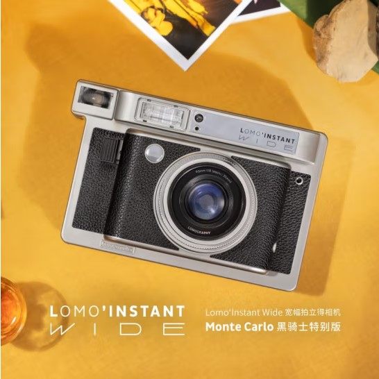LOMOINSTANT 와이드 와이드 포맷 즉석 카메라 일회용 이미징 5인치 인화지 레트로 세트-