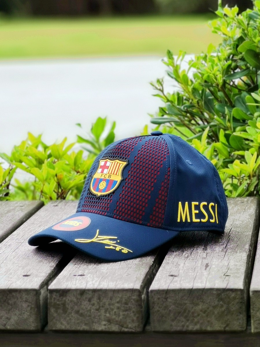 Cappello da Baseball Barcellona Messi Autografato Regalo