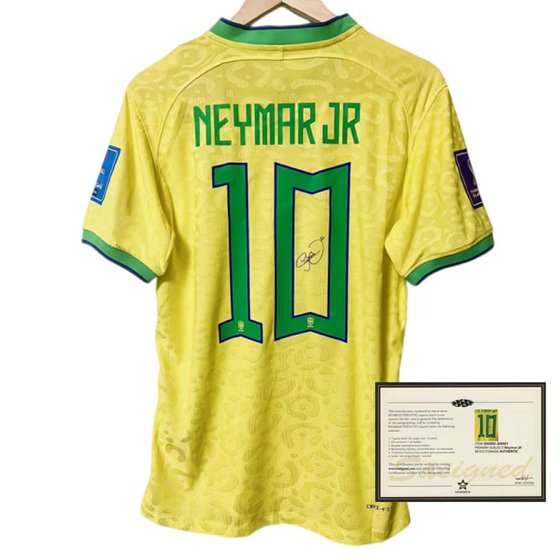 Brazil Neymar signed jersey signature short-sleeved top fan version player version soccer jersey
Brazil Neymar signed jersey signature short-sleeved top fan version player version soccer jersey