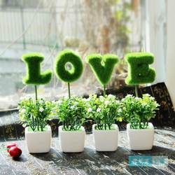 Living Room Home Decor Love Artificial Flower Potted Green Plant Fake Flower Bonsai Creative Room Wine Cabinet Small Decorative Ornaments Living Room Home Decor Love Artificial Flower Potted Green Plant Fake Flower Bonsai Creative Room Wine Cabinet Small Decorative Ornaments