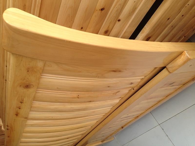 Đồ nội thất bằng gỗ rắn giường đôi giường gỗ bách cao cấp 1,2 mét 1,5 mét 1,8 mét bán đặc biệt có thể được bán buôn - Giường