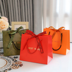 High-End Handbag Red Festive Gift Bag Wedding Gift Bag Mother's Day 520 Birthday Gift Bag Paper Bag High-End Handbag Red Festive Gift Bag Wedding Gift Bag Mother's Day 520 Birthday Gift Bag Paper Bag