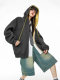 Ich Mode American Retro Velvet Hooded Jacket for Women Autumn and Winter 2025 New Loose Sweatshirt Cardigan Top Ich Mode American Retro Velvet Hooded Jacket for Women Autumn and Winter 2025 New Loose Sweatshirt Cardigan Top