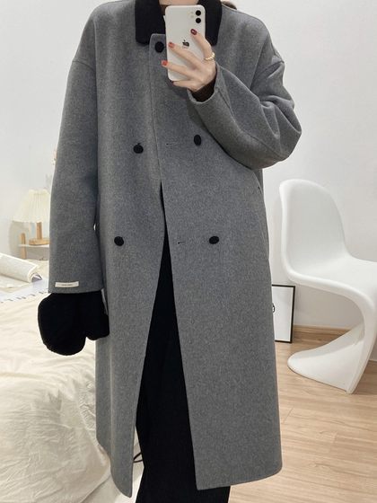 During the anti -season autumn and winter Korean version of the double -sided cashmere cashmere female medium long small gray stitching loose wool woolen coat
During the anti -season autumn and winter Korean version of the double -sided cashmere cashmere female medium long small gray stitching loose wool woolen coat