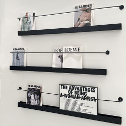 Bookshelf Wall-Mounted Storage Rack Magazine Rack Display Rack Living Room Wall Decoration Simple Book and Newspaper Rack Bookshelf Wall-Mounted Storage Rack Magazine Rack Display Rack Living Room Wall Decoration Simple Book and Newspaper Rack