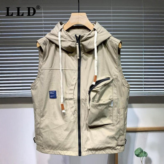 High-end workwear hooded vest jacket men's spring and autumn 2025 new trendy brand loose sleeveless vest men's vest
High-end workwear hooded vest jacket men's spring and autumn 2025 new trendy brand loose sleeveless vest men's vest