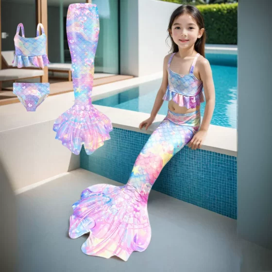 Girls' mermaid women's clothing summer new style children's fishtail skirt men's and women's skirt little master children's swimsuit swimming treasure swimsuit Girls' mermaid women's clothing summer new style children's fishtail skirt men's and women's skirt little master children's swimsuit swimming treasure swimsuit