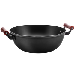 Ancient cauldron double-eared iron pot old-fashioned cooking pot Ancient cauldron double-eared iron pot old-fashioned cooking pot