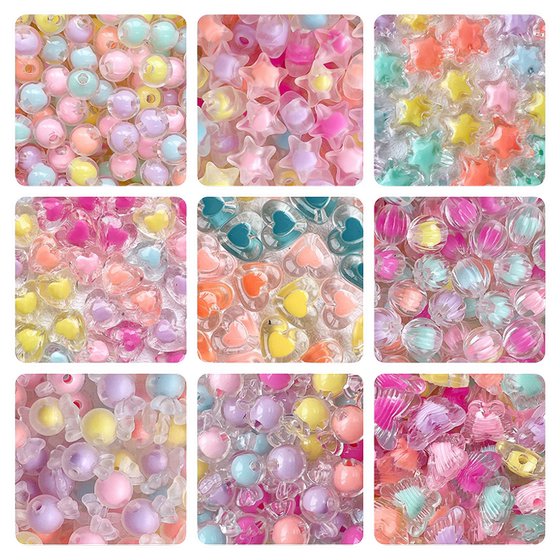 Beaded handmade DIY material bag children's bracelet little girl toy girl bead necklace princess love five-point star
Beaded handmade DIY material bag children's bracelet little girl toy girl bead necklace princess love five-point star