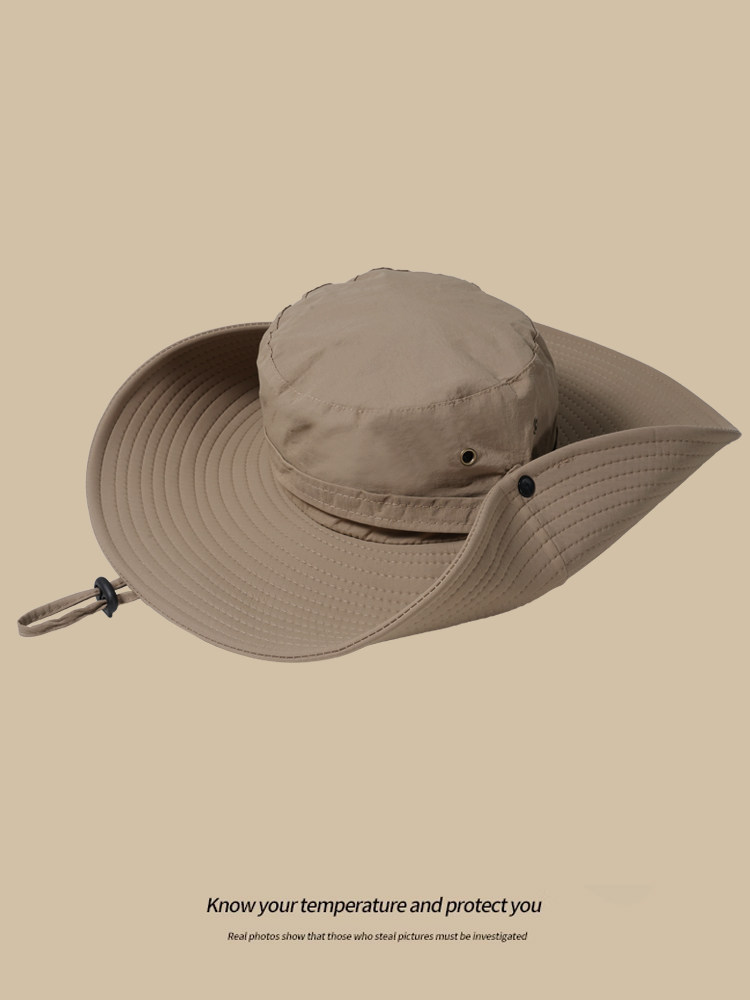 Cappello Da Sole Uomo Donna In Paglia - Larga Tesa, Impermeabile, Anti UV, Con Cinturino Regolabile - Foto 10