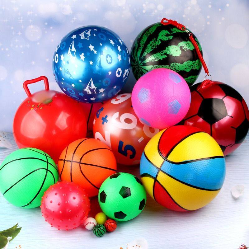 Pei feng Inflatable Ball Toy Set Baby Kids Pat Ball, Watermelon