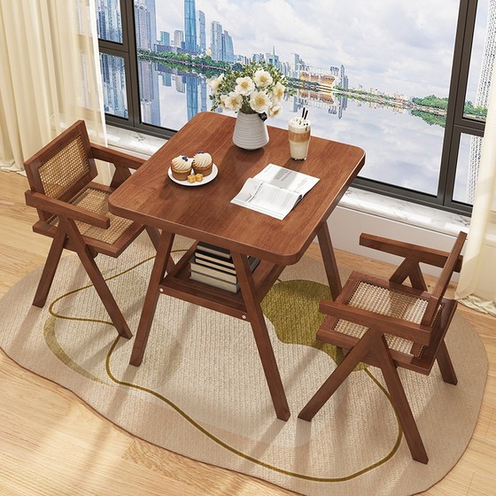 Solid wood balcony tea table and chair combination simple small apartment household small tea table outdoor leisure internet celebrity rattan chair three-piece set
Solid wood balcony tea table and chair combination simple small apartment household small tea table outdoor leisure internet celebrity rattan chair three-piece set