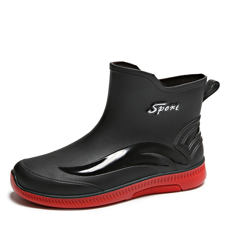Thousands of Asparagus Men's Rain Boots Waterproof Plastic Shoes