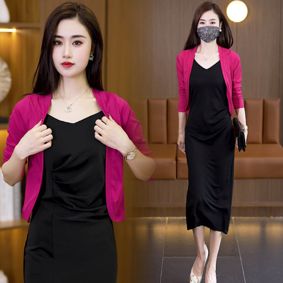 Knitted outer wear shawl cardigan thin top women's jacket suspender skirt blouse versatile short sun protection outer wear
Knitted outer wear shawl cardigan thin top women's jacket suspender skirt blouse versatile short sun protection outer wear