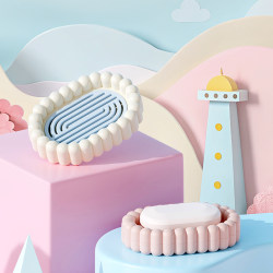 High-Quality Soap Dish for Home Use, Large Draining Soap Box, Creative and Cute Soap Draining Box, High-End Light Luxury Soap Container High-Quality Soap Dish for Home Use, Large Draining Soap Box, Creative and Cute Soap Draining Box, High-End Light Luxury Soap Container