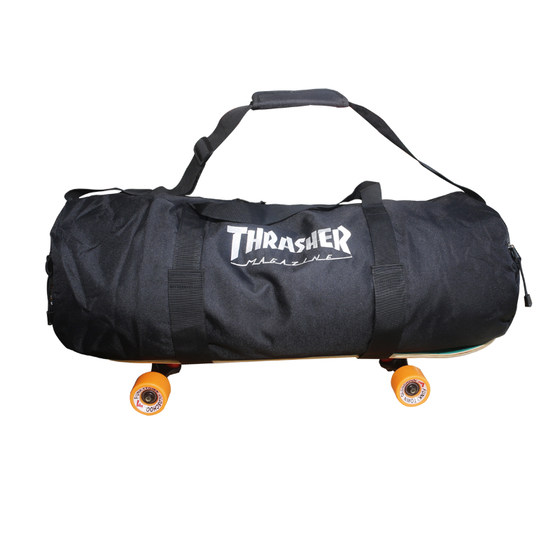 ThRASHER double -headed skateboard backpack road small fish plate hand -lifting outdoor outdoor travel thickened waterproof ThRASHER double -headed skateboard backpack road small fish plate hand -lifting outdoor outdoor travel thickened waterproof