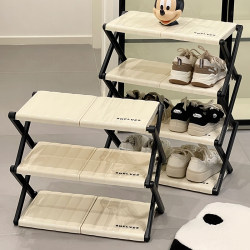 Household Entryway Folding Shoe Rack, Simple Multi-Layer Large Capacity 2025 New Model Shoe Cabinet Storage Organizer Shelf Household Entryway Folding Shoe Rack, Simple Multi-Layer Large Capacity 2025 New Model Shoe Cabinet Storage Organizer Shelf