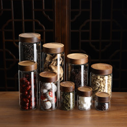 Food-Grade Glass Sealed Jar for Household Use, Tea Storage, Kitchen Storage Bottle, Grains, Dried Fruits, Coffee Beans, Moisture-Proof Storage Jar Food-Grade Glass Sealed Jar for Household Use, Tea Storage, Kitchen Storage Bottle, Grains, Dried Fruits, Coffee Beans, Moisture-Proof Storage Jar