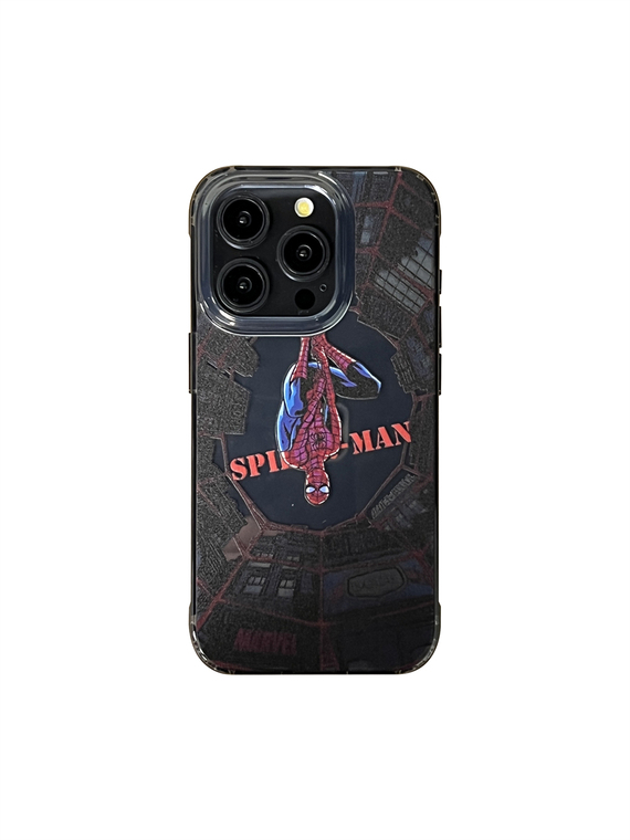 Spider-Man New Mirror Acrylic Straight Edge 15, 14, 13, 12 iPhone Case