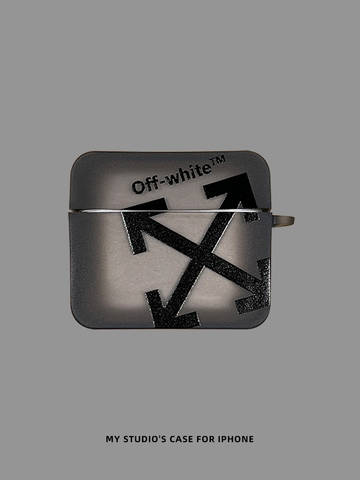 OFF WHITE Air Pods Earphone Holders Carry Protective Carry Airpods 1, Airdpods 2, Airpods 3, Airpods Pro AirPods Case