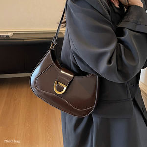 Western style, exquisite and versatile, fashionable, simple, high-grade leather temperament, shoulder handheld 2025 autumn women's armpit bag 
Western style, exquisite and versatile, fashionable, simple, high-grade leather temperament, shoulder handheld 2025 autumn women's armpit bag