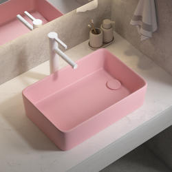 Cute Style Left and Right Side-Mounted Washbasin, Pink Ceramic Countertop Basin, Washing Machine Side-Mounted Washbasin Cute Style Left and Right Side-Mounted Washbasin, Pink Ceramic Countertop Basin, Washing Machine Side-Mounted Washbasin