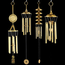 Copper Wind Chime with Five Layers and Six Tubes, Pure Copper Home Decoration for Hanging in the Living Room, Doorway, Balcony, to Attract Wealth and Prosperity, and Protect the Home Copper Wind Chime with Five Layers and Six Tubes, Pure Copper Home Decoration for Hanging in the Living Room, Doorway, Balcony, to Attract Wealth and Prosperity, and Protect the Home