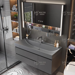 2025 New arrival Accessible Luxury-style gilded stone integrated basin bathroom cabinet combination bathroom washstand wash basin cabinet 2025 New arrival Accessible Luxury-style gilded stone integrated basin bathroom cabinet combination bathroom washstand wash basin cabinet
