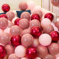 Trendy Decorative Balloons for Weddings, Vintage Pink Creative Wedding Scene Setup, Bride's Wedding, Romantic Wedding Room, Pink Trendy Decorative Balloons for Weddings, Vintage Pink Creative Wedding Scene Setup, Bride's Wedding, Romantic Wedding Room, Pink
