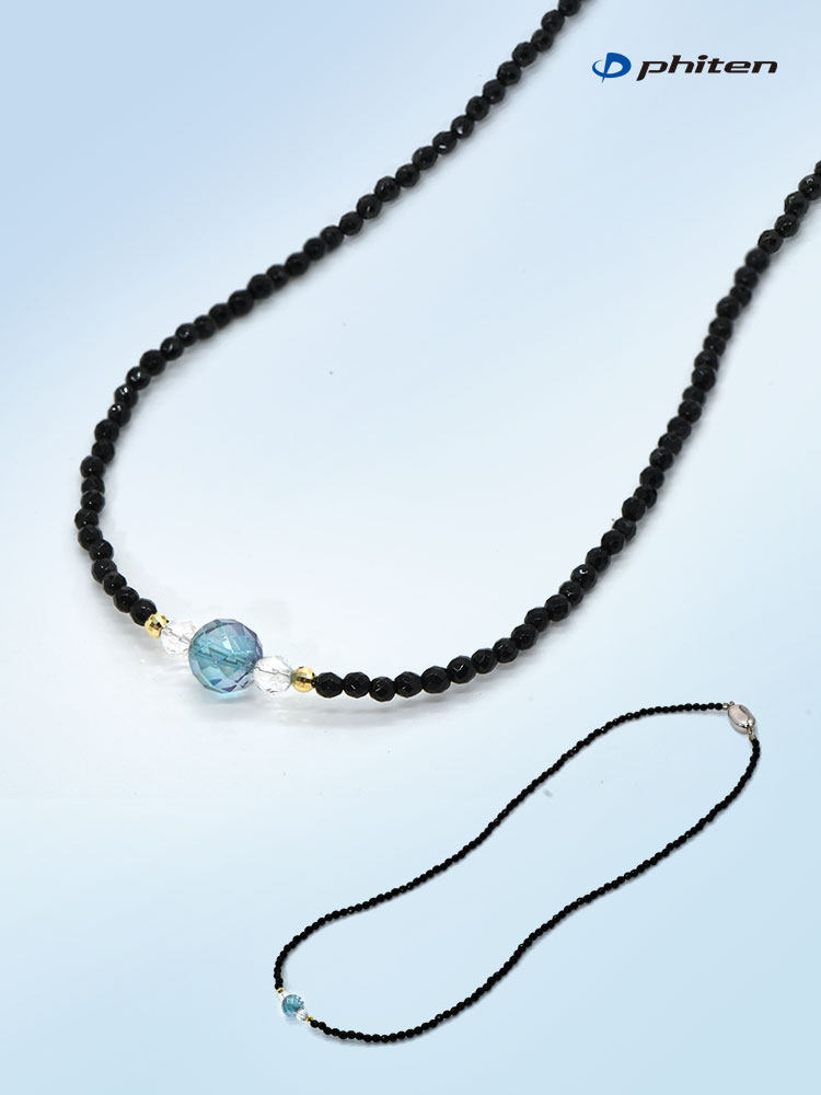 Phiten Crystal Necklace Titanium Crystal Necklace (5mm) Phiten