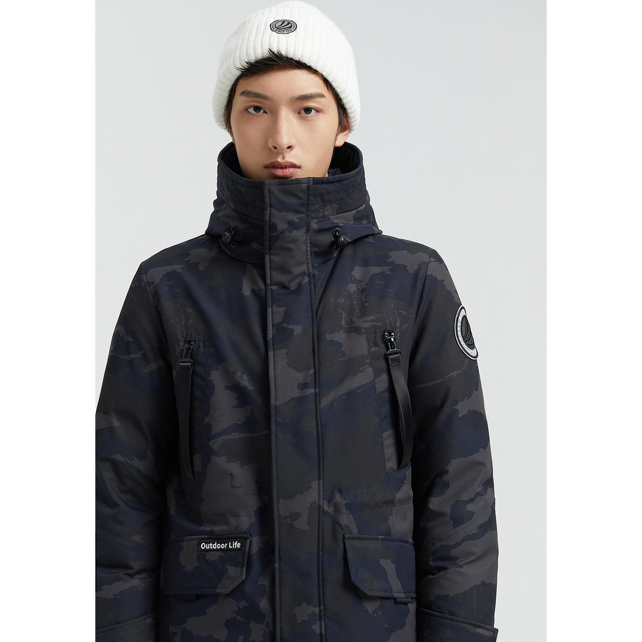 Chaqueta de plumón de ganso para hombre Bosideng Abrigo grueso