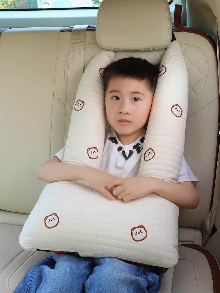 Almohadillas Para Cinturón De Seguridad Infantil - 2 Piezas Ajustables Para Dormir En El Coche, Rosa, Suaves Y Lavables