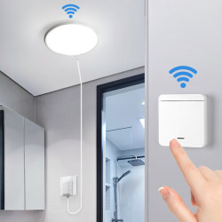 Direct-Plug Bathroom Ceiling Light with Wireless Remote Control Switch, No Installation Required, Plug-In Lighting for Kitchen, Balcony, and Toilet Direct-Plug Bathroom Ceiling Light with Wireless Remote Control Switch, No Installation Required, Plug-In Lighting for Kitchen, Balcony, and Toilet