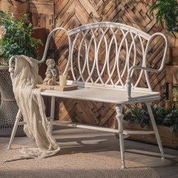 French-Style Vintage Courtyard Chair, Wrought Iron Garden Park Chair, Outdoor Bench with Backrest, Coffee Shop Dining Bar Leisure Decorative Chair French-Style Vintage Courtyard Chair, Wrought Iron Garden Park Chair, Outdoor Bench with Backrest, Coffee Shop Dining Bar Leisure Decorative Chair