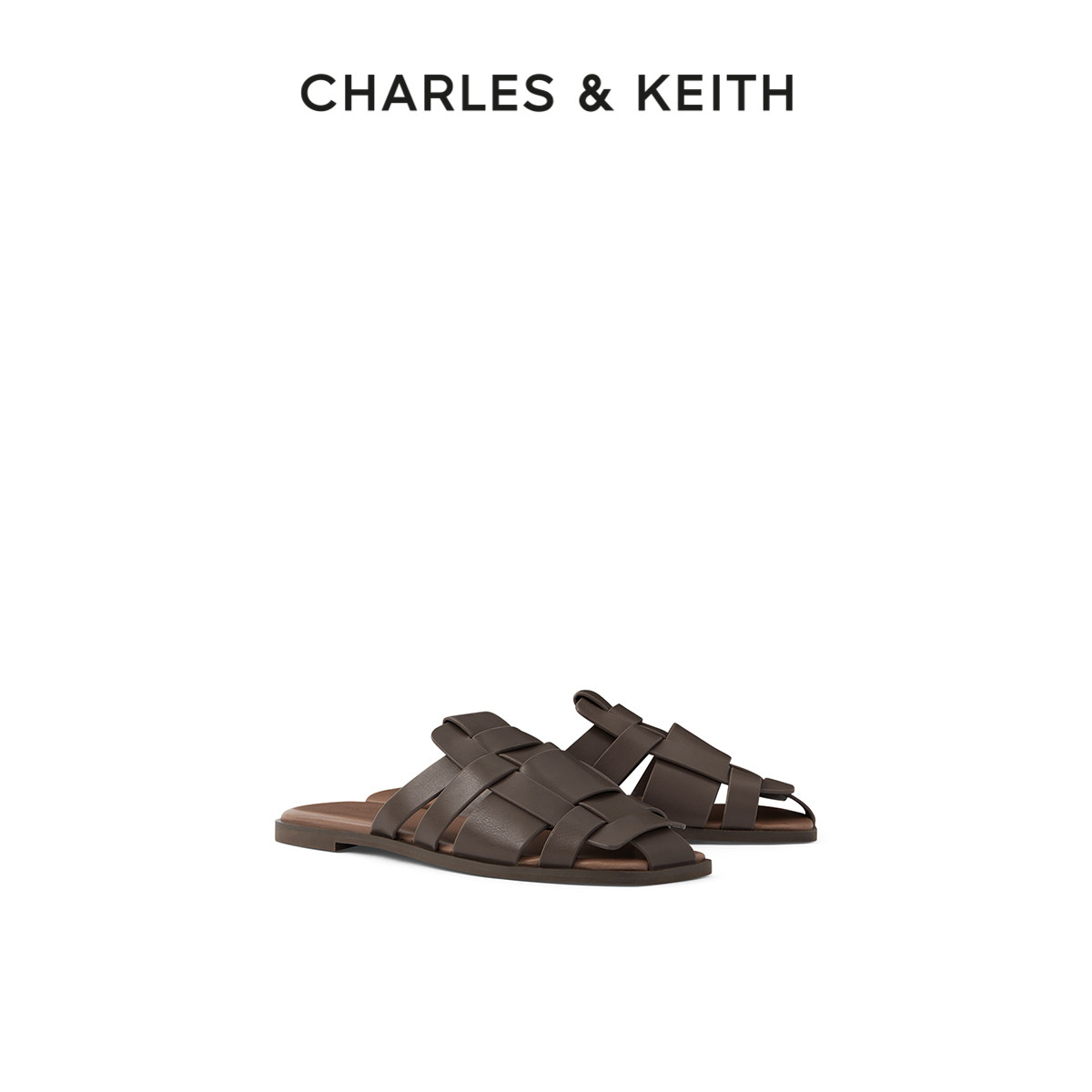 Charles Keith Women's Knitted Flat Sandals CK1-70380858