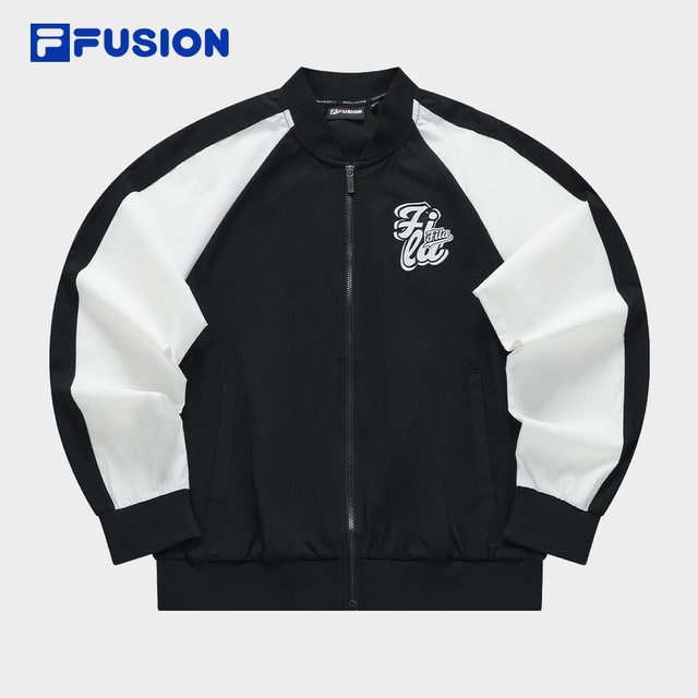FILA FUSION Fila trendy brand woven jacket men's summer sports jacket fashion casual color matching baseball uniform FILA FUSION Fila trendy brand woven jacket men's summer sports jacket fashion casual color matching baseball uniform