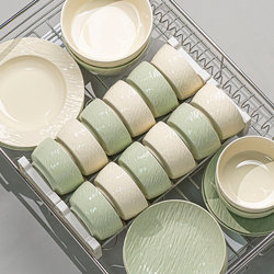 Jingdezhen High-End Bowl and Plate Set for Home Use 2025 New Cream-Style Ceramic Bowls, Plates, Chopsticks, Dishes, Housewarming Tableware Jingdezhen High-End Bowl and Plate Set for Home Use 2025 New Cream-Style Ceramic Bowls, Plates, Chopsticks, Dishes, Housewarming Tableware