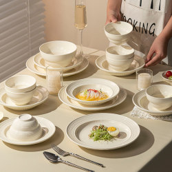 Dish Set for Home Use 2025 New Model Jingdezhen Underglaze Color Bowls, Plates, Chopsticks, Simple Ceramic Tableware for Housewarming Dish Set for Home Use 2025 New Model Jingdezhen Underglaze Color Bowls, Plates, Chopsticks, Simple Ceramic Tableware for Housewarming